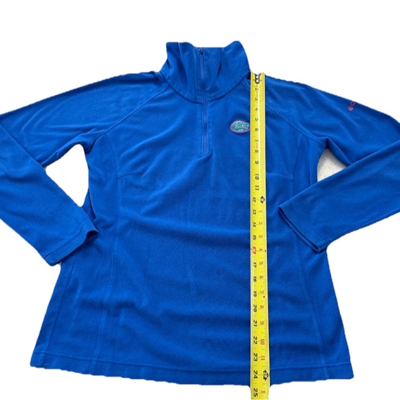Columbia 1/4 Zip Women’s M Blue Fleece Florida Gators Pullover High Neck - Picture 6 of 8